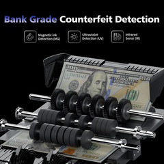 N71 Money Counter Machine Mixed Denomination, Dual-Display Mixed Denomination Va