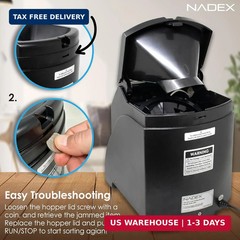 Nadex 36S Automatic Coin Sorter