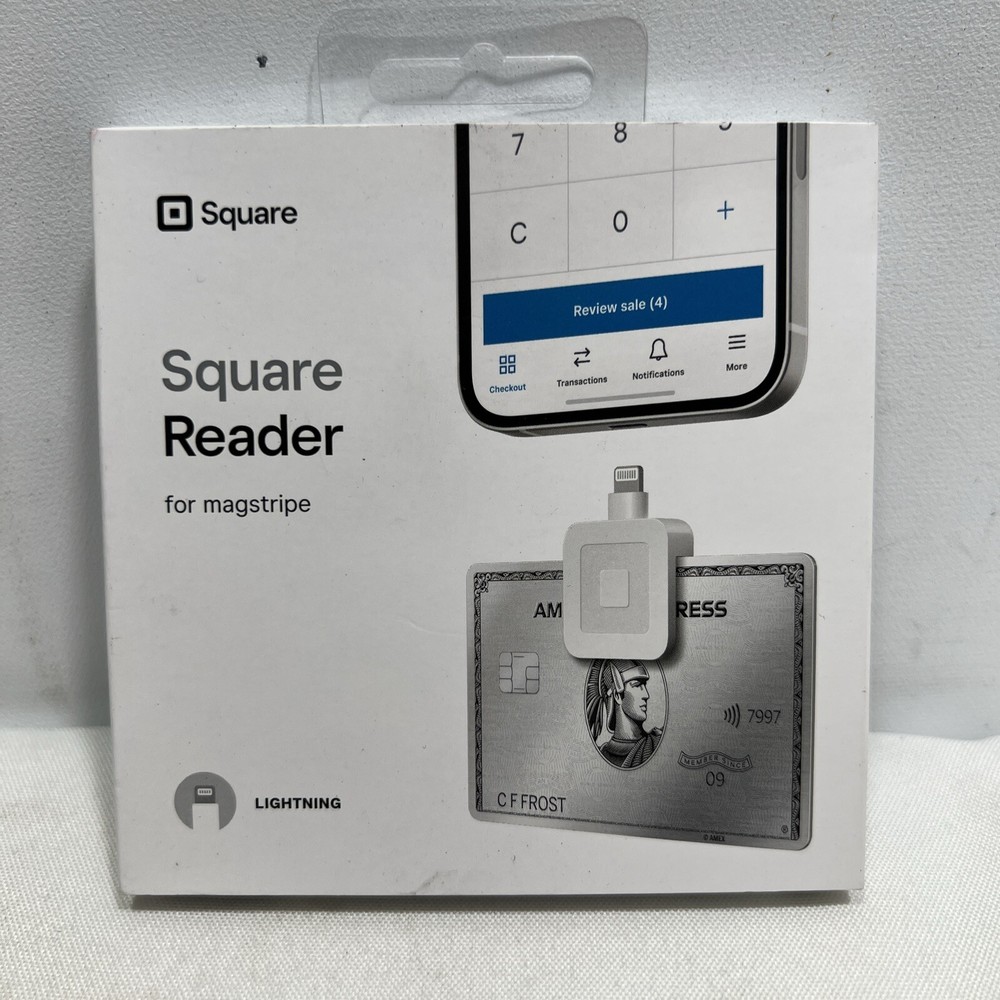 Square A-SKU-0523 Reader for Magstripe Lightning Connector ~ NEW SEALED