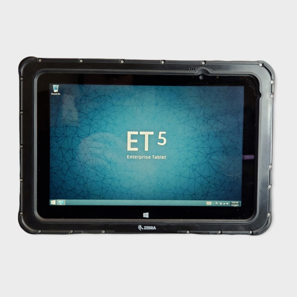 Zebra ET50NT-W23E Rugged Enterprise Windows Tablet Computer Size 10.1″