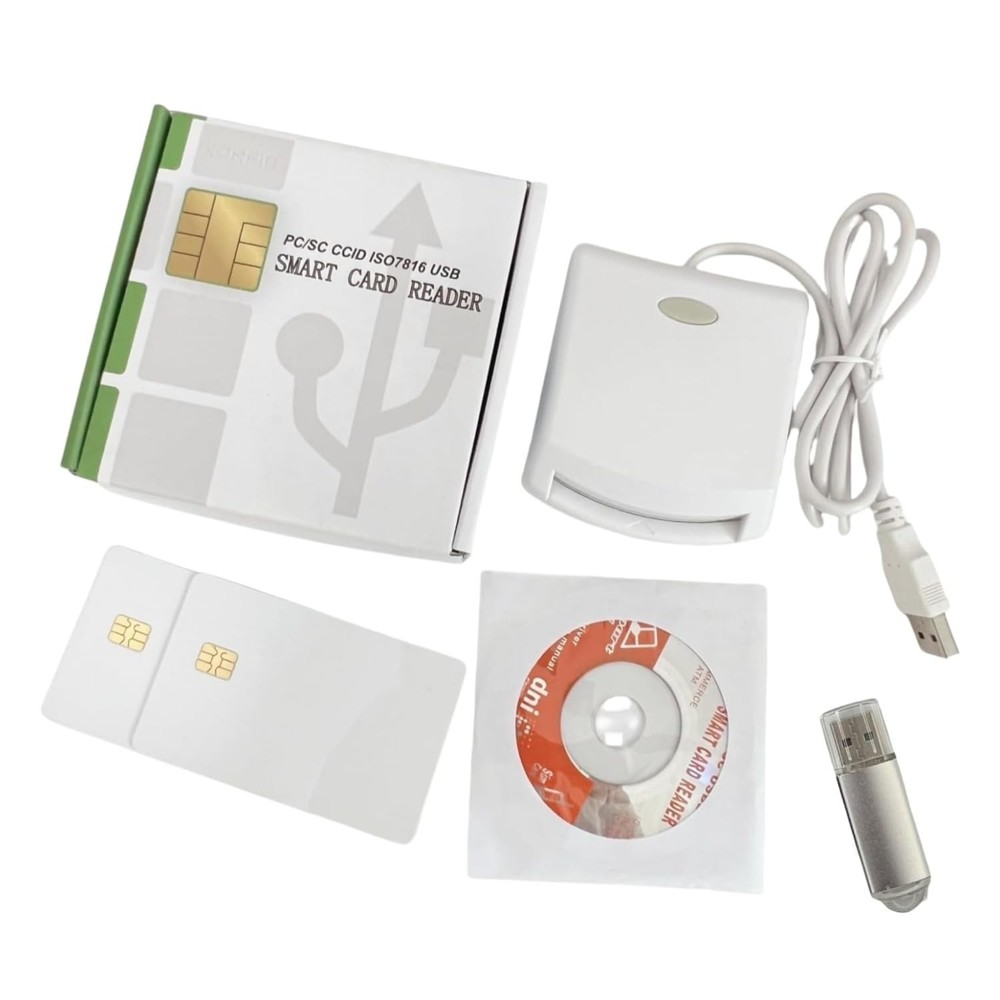 ISO7816 Contact EMV SIM eID PC/SC USB CCID Smart IC Chip Card Reader Writer P…
