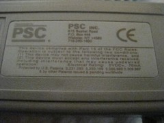 PSC Inc. MOUSE3MVR M130498 Scanner DB9 (Lot#RL122)