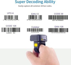 Wireless Bluetooth Barcode Scanner 3-in-1 Connection for Multi-Language Support