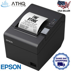 Epson TM-T20III Monochrome Thermal POS Receipt USB Printer with US Power Cord