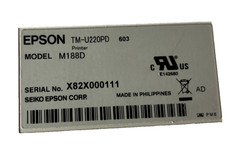 Epson TM-U220PD M188D Dot Matrix POS Receipt Printer P02 II Parallel White/Beige