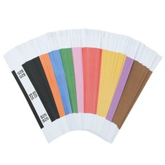 7.5 x 1.25 inches, Black, Orange, Blue, Green, Pink, Red, Yellow, Purple, Brown