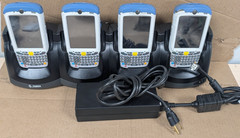 (LOT OF 4) Symbol MC55A0-H70SWQQA9WR Barcode Scanner W/CHARGING DOCK (UNTESTED)