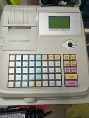 Electric Electronic Cash Register POS w/ USB Port, Wired, AC Adapter, Manual CD