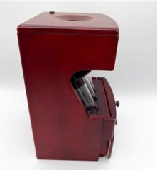 MAGNIF Deluxe Coin Sorter Wood CLASSIC CHERRY Box Lid Tubes Drawers
