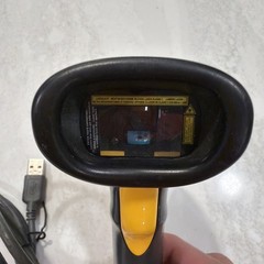 USB Symbol Laser Barcode Scanner, Black/Yellow, used Untested