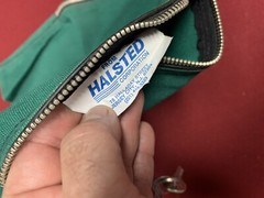 Large Green Money / Safe Bag with Keys Halsted USA