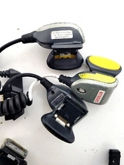 LXE 162885-0001, 161954-001 finger scanner trigger (UNTESTED-(LOT OF 9) AS-IS.