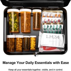 Freestanding Cash Box with Key Lock and Spacious Removable Tray – Office & Home