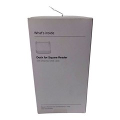 Genuine Square Dock and Base for Square Reader w USB Charging Cable White NIB