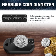 Compact Coin Authenticity Tester with Features for Gold & Silver Coins