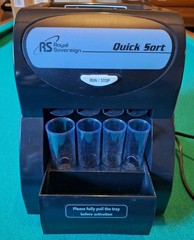 Royal Sovereign Quick Sort Coin Sorter Counter Machine QS-1AC Tested-Works