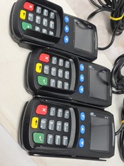 Lot Of 3 Pax SP30 Credit Card Reader Pin Pad Not Recently Tested *Please Read*