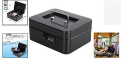 Medium Portable Cash Box with Secure Combination Lock – Durable Steel Design