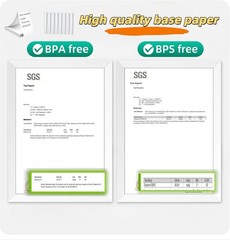 Thermal Printer Paper Rolls 8.5×11 Letter Size BPA Free Inkless Lasts 3