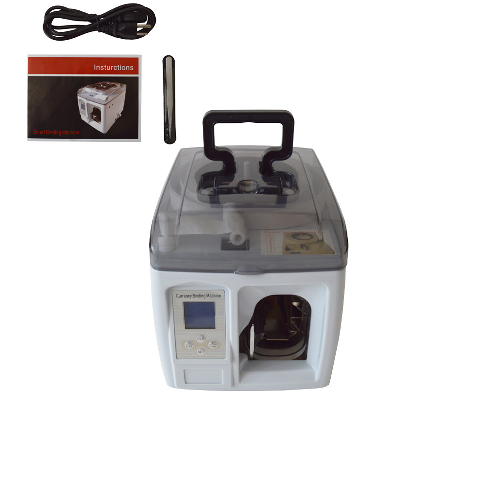110V Safety High Efficiency Currency Binding Machine Bill Counter Money Binder