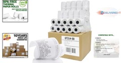 Thermal Paper Receipt Rolls 2 1/4 x 50′ BPA Free 50 Rolls for POS Systems