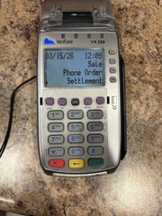 VeriFone VX520 Credit Card Terminal POS W/Power Adapter & Printer Tested Working