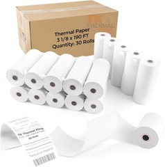 30 Rolls 3 1/8″ x 190′ Thermal Receipt Paper for Retail POS Systems