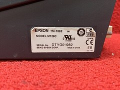 Used Epson Thermal POS Receipt Printer #M129C TM-88IIIP W/ Power Cable Good Cond