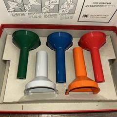 Vntg MMF Color-Keyed Manual CounterCoin Tubes/Original Box & 210+ Coin Wrappers