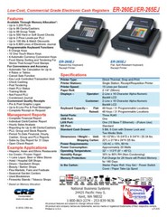SAM4s ER-260EJ Cash Register New/ RAISED KEYBOARD / Warranty FREE SHIPPING