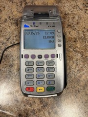 VeriFone VX520 Credit Card Terminal POS W/Power Adapter & Printer Tested Working