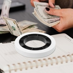 White Paper Money Bands for Cash Easy to Use Bill Wrappers for Bank and Business