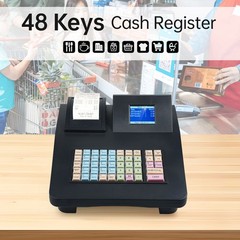 Electronic Cash Register 48-Key Dual Screen 58mm Thermal Printer USB RS232 V3
