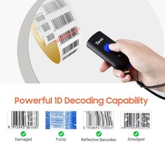 Tera Wireless Barcode Scanner 1D Laser Mini Pocket Waterproof Scanner 3in1 Co…