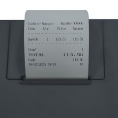 USB port Black Thermal Printing Electronic Cash Register with Cash Drawer RS232