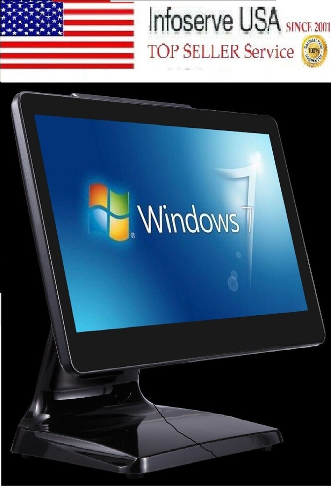 Durable All In One POS: 15″Touch 4GB/64GB, All In One POS, Win 10Pro Ready **