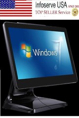 Durable All In One POS: 15″Touch 4GB/64GB, All In One POS, Win 10Pro Ready **