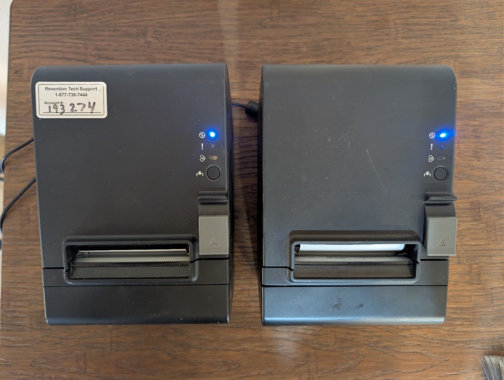 Epson M267D POS Thermal Receipt Printers TM-T20III w/ Cables – QTY 2