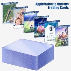 200 Pack 3″x4″ Top loaders for Cards – 35pt Premium Hard Plastic Card Protect…