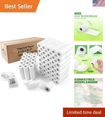 100 Rolls of Biodegradable 2 1/4″ x 50′ POS Receipt Paper – Eco-Friendly