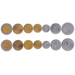 7 Coins from Indonesia | Indonesian Coin Set Collection 5 10 25 50 100 500 10…