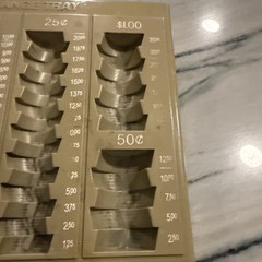 PM Company Coin Counter Change Tray 9.75” X 7.5” Vintage—Tray ONLY