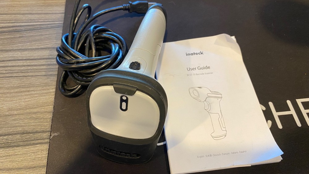 Inateck 1D Wireless Bluetooth Barcode Scanner Reader USB Handheld BCST-70 USED