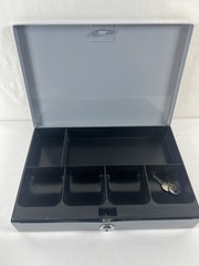 Office Depot Ultra-Slim Cash Box Security Lock 11-1/2 in x 1-7/8 in x 7-3/4 in