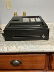 Sharp XE-A107 Black Electronic Cash Register PGM Key & Power Cord