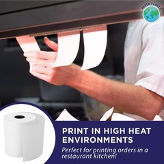 1-Ply White Bond Paper for Toast Kitchen Printer by Paper Planet | 20 Rolls |…