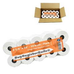 (10 Rolls – 50 GSM) 2 1/4 x 85 Thermal Paper Receipt Rolls 2.25 x 85 ft, POS/…