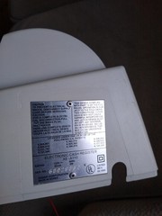 Sharp XE-A110 Electronic Cash Register Parts:Main Top Plastic Shell Cover