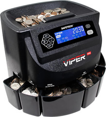 Viper V395 Coin Counter, Sorter, and Wrapper, Sorts All US Coins Including Half