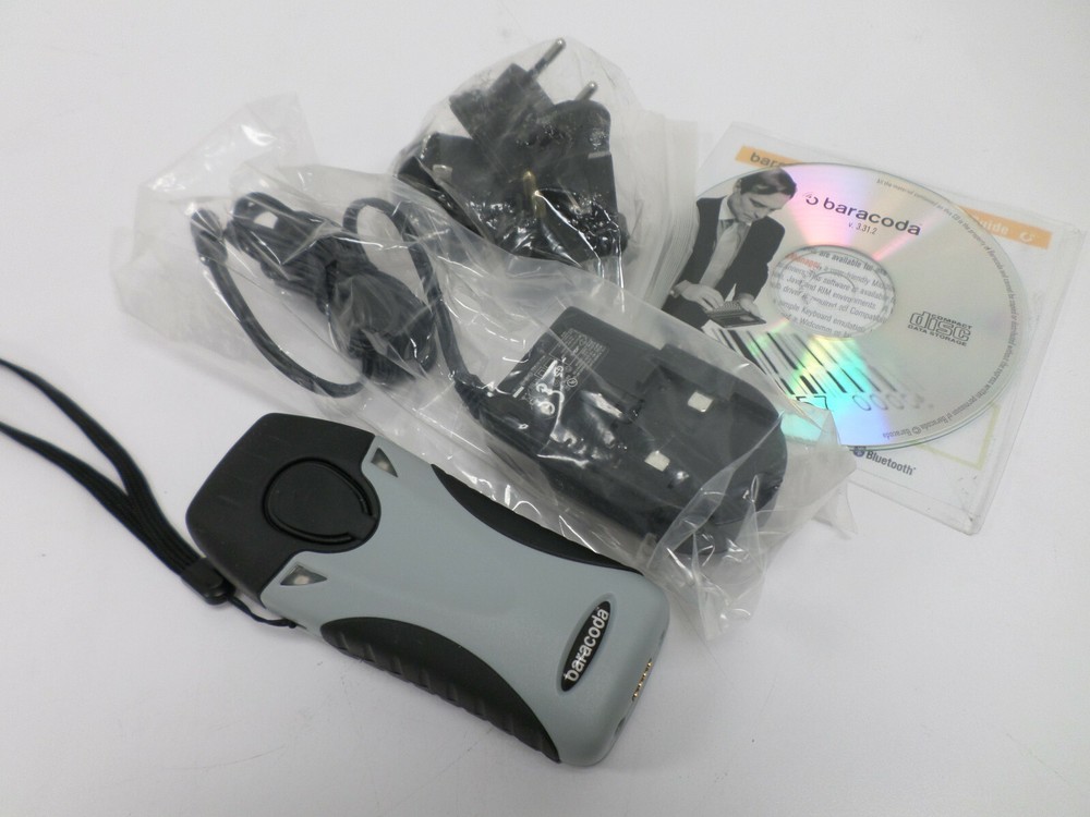 Baracoda RoadRunner BRR-L Bluetooth 1D Barcode Scanner B40030100 w/Power Adapter